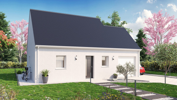 Maison neuve à Herbignac avec 2 chambres sur terrain de 1000m2 - image 1