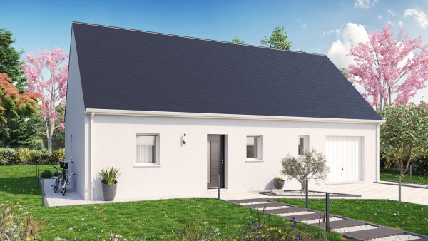 Maison neuve à Veigné avec 2 chambres sur terrain de 512m2 - image 1