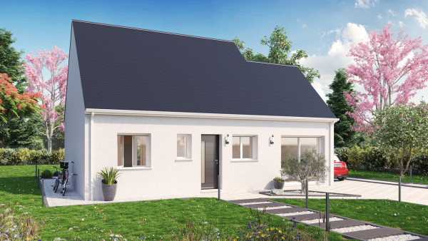 Maison neuve à Ligré avec 1 chambres sur terrain de 2752m2 - image 3