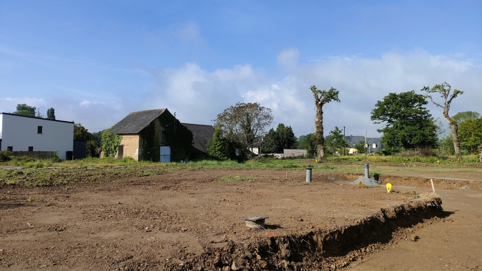 Terrain constructible de 440m2 à Saint-Aubin-des-Landes